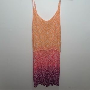 Ombré pink/orange romper